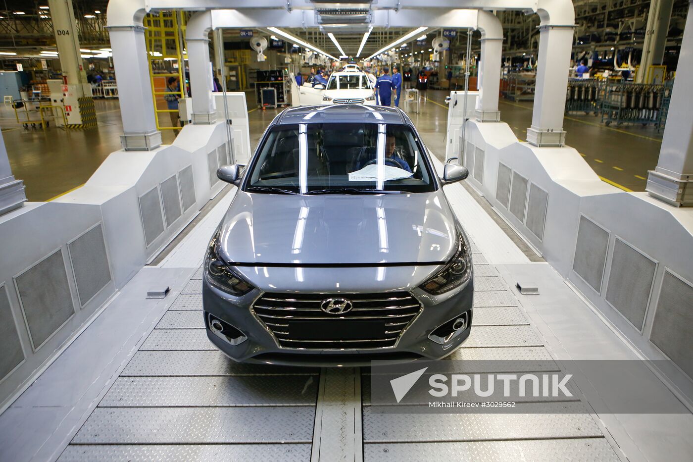 Updated Hyundai Solaris cars manufactured in Leningrad Region