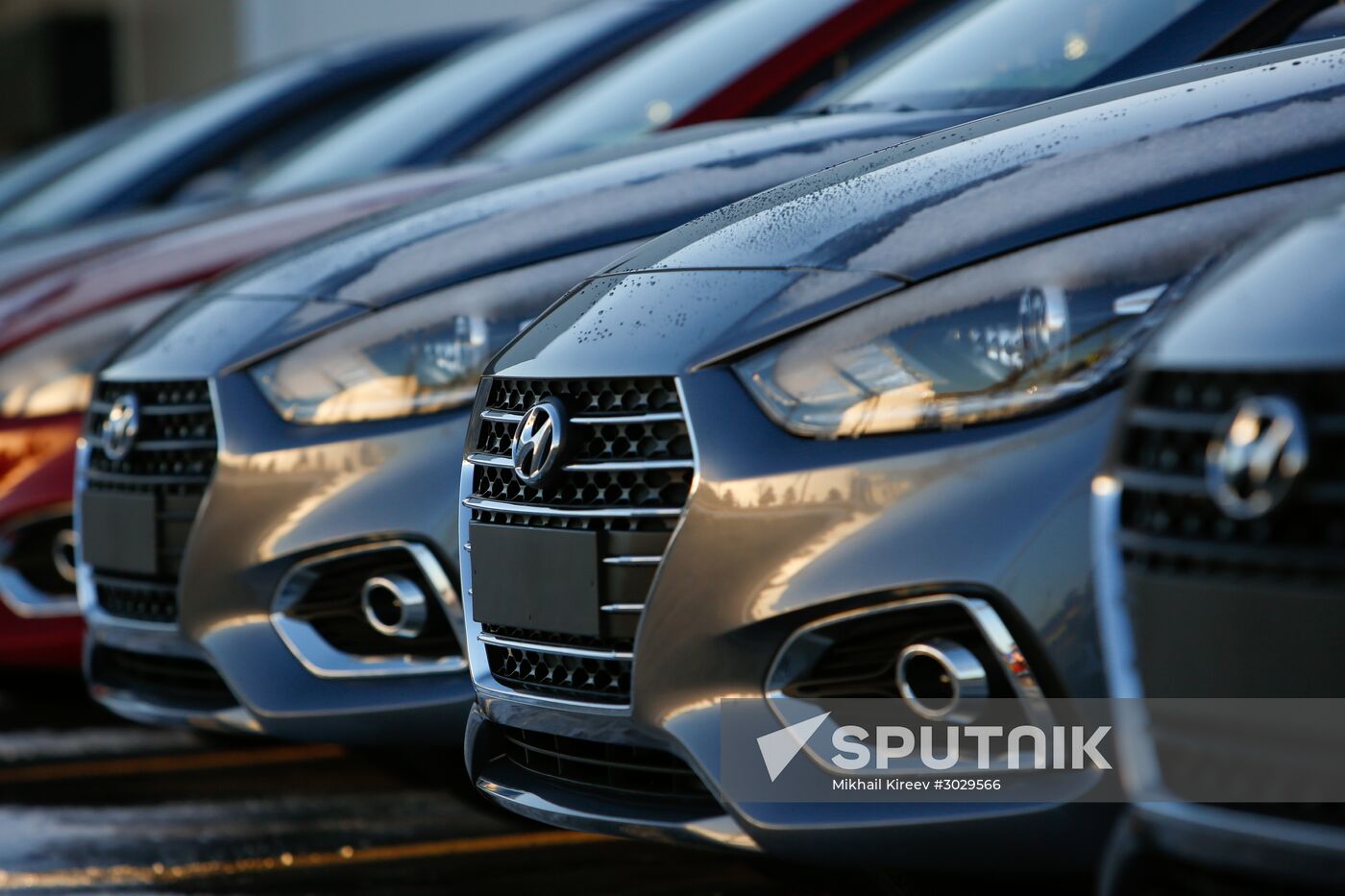 Updated Hyundai Solaris cars manufactured in Leningrad Region