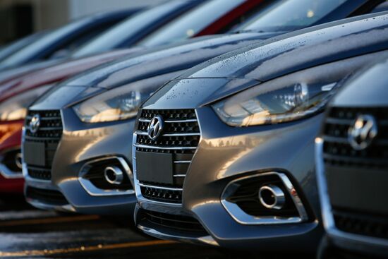 Updated Hyundai Solaris cars manufactured in Leningrad Region