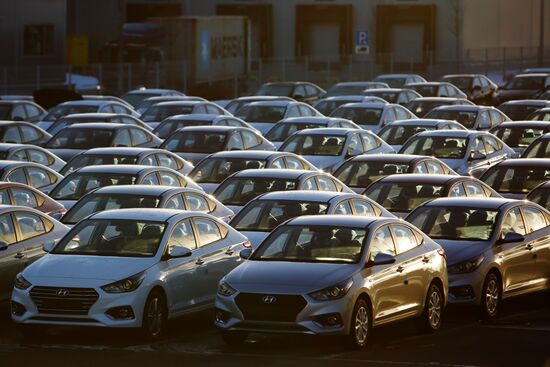 Updated Hyundai Solaris cars manufactured in Leningrad Region