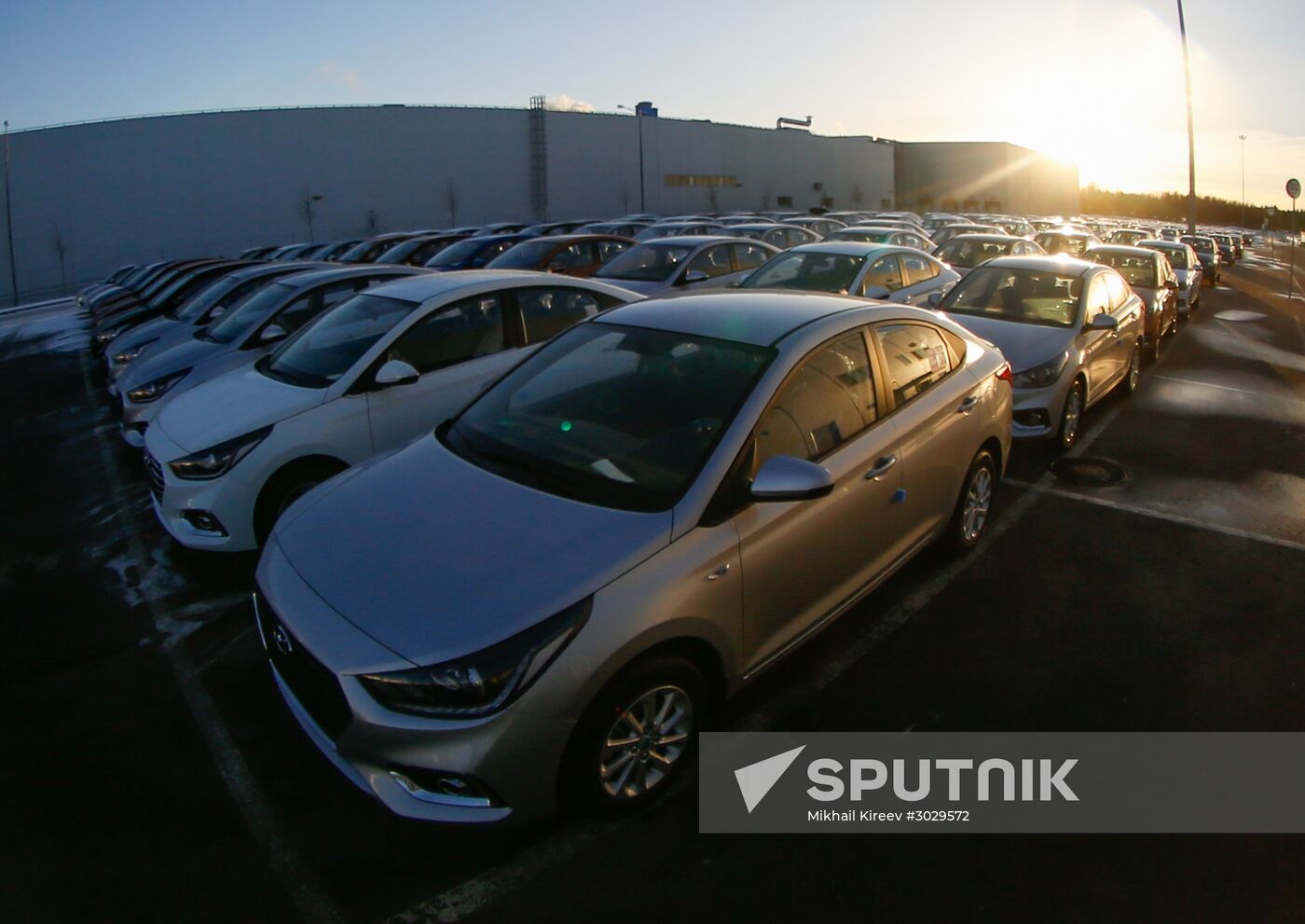 Updated Hyundai Solaris cars manufactured in Leningrad Region