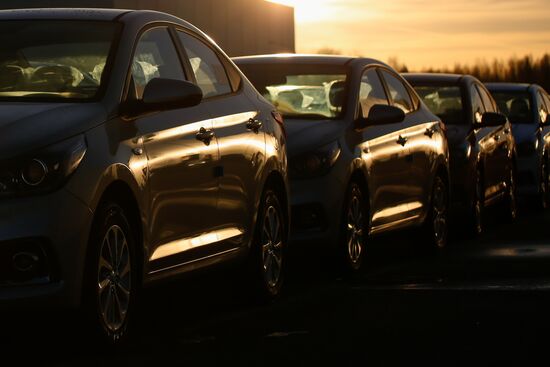 Updated Hyundai Solaris cars manufactured in Leningrad Region