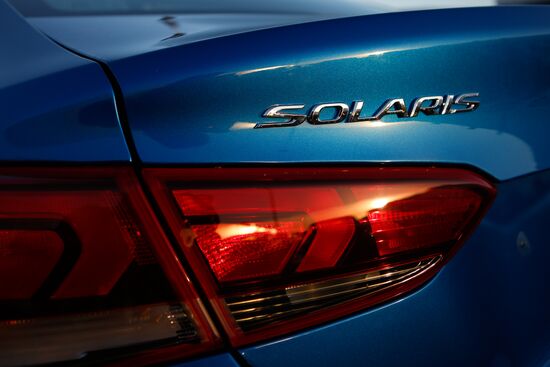 Updated Hyundai Solaris cars manufactured in Leningrad Region