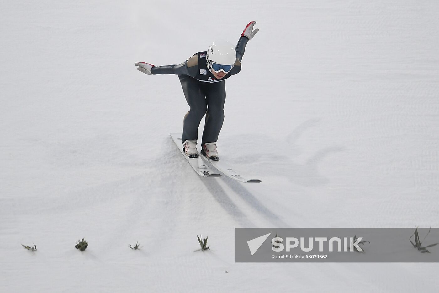 Ski jumping. World Cup stage. Women