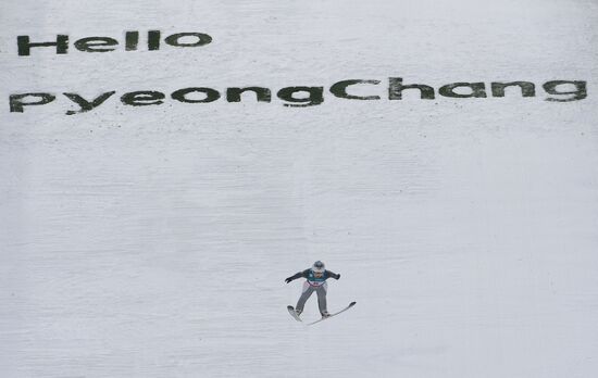 Ski jumping. World Cup stage. Women