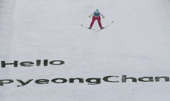 Ski jumping. World Cup stage. Women
