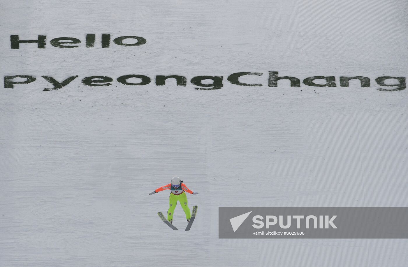 Ski jumping. World Cup stage. Women