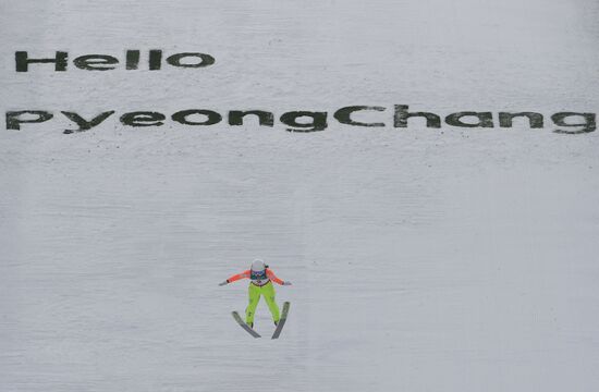 Ski jumping. World Cup stage. Women