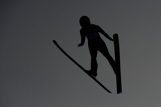 Ski jumping. World Cup stage. Women