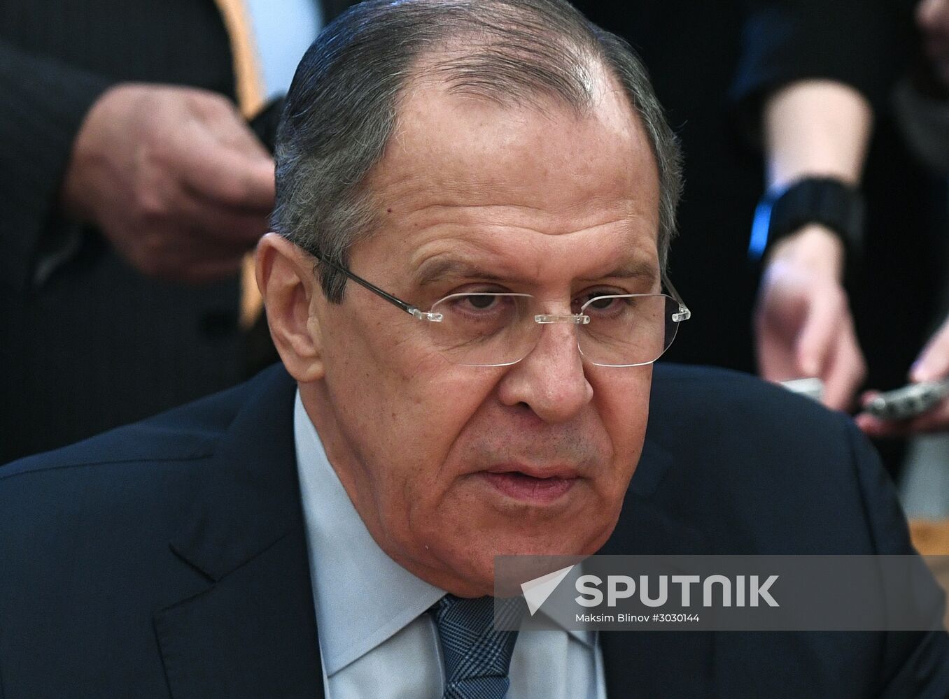 Sergei Lavrov meets with Staffan de Mistura