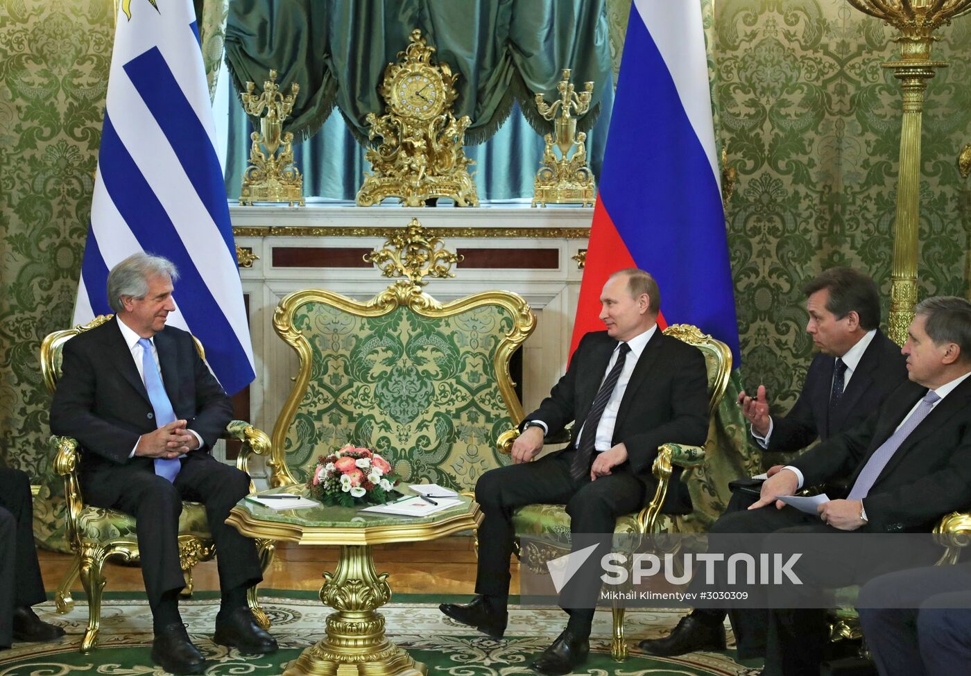 President Putin meets with President of Uruguay Tabare Vazquez