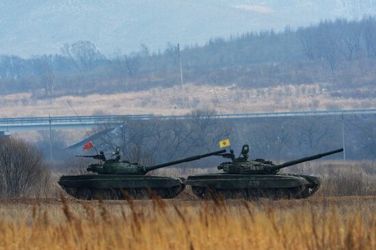 Tank Biathlon and Suvorov Attack all-army contests in Primorye Territory