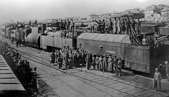 Civil war - armored train "Chernomorets"