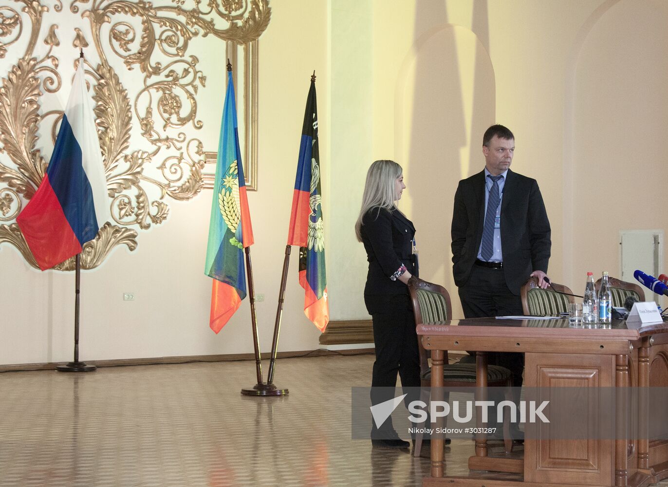 Joint news conference by Zakharchenko, Plotnitsky and OSCE representative in Ukraine Alexander Hug