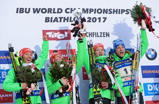 IBU World Championships. Women's relay