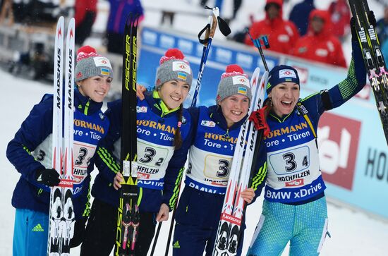 IBU World Championships. Women's relay