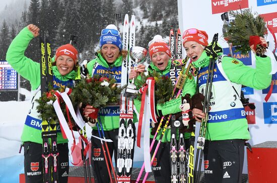 IBU World Championships. Women's relay