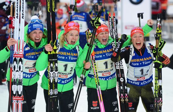 IBU World Championships. Women's relay