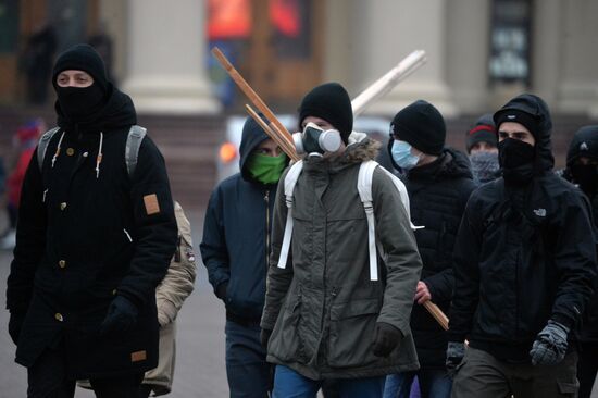 Rally against "decree on social parasites" in Minsk