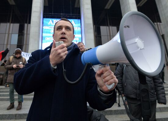 Rally against "decree on social parasites" in Minsk