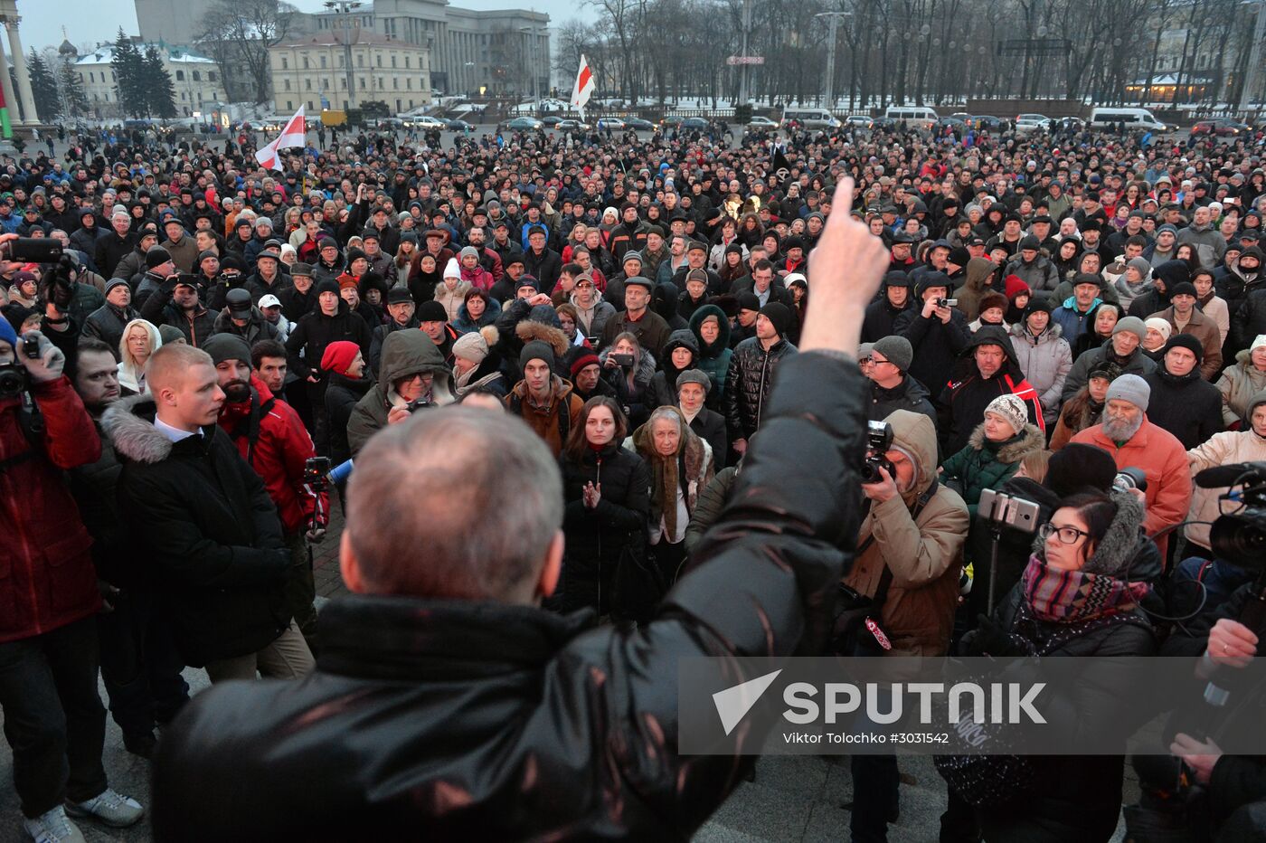 Rally against "decree on social parasites" in Minsk