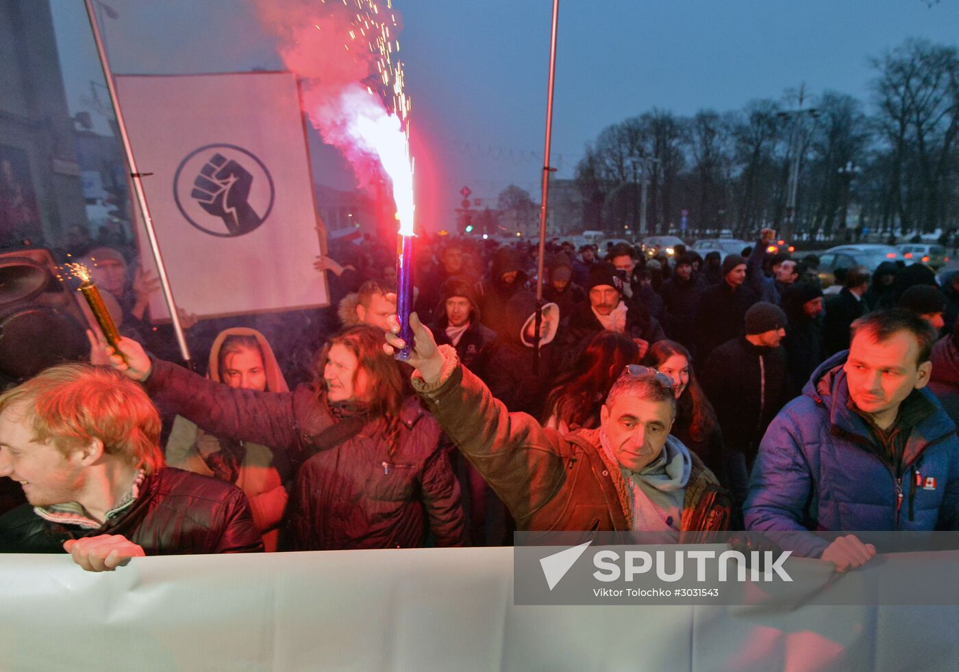 Rally against "decree on social parasites" in Minsk