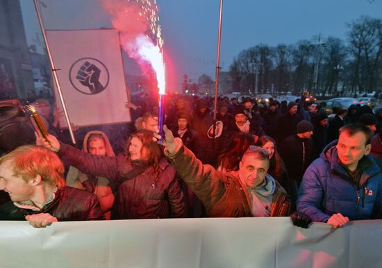 Rally against "decree on social parasites" in Minsk