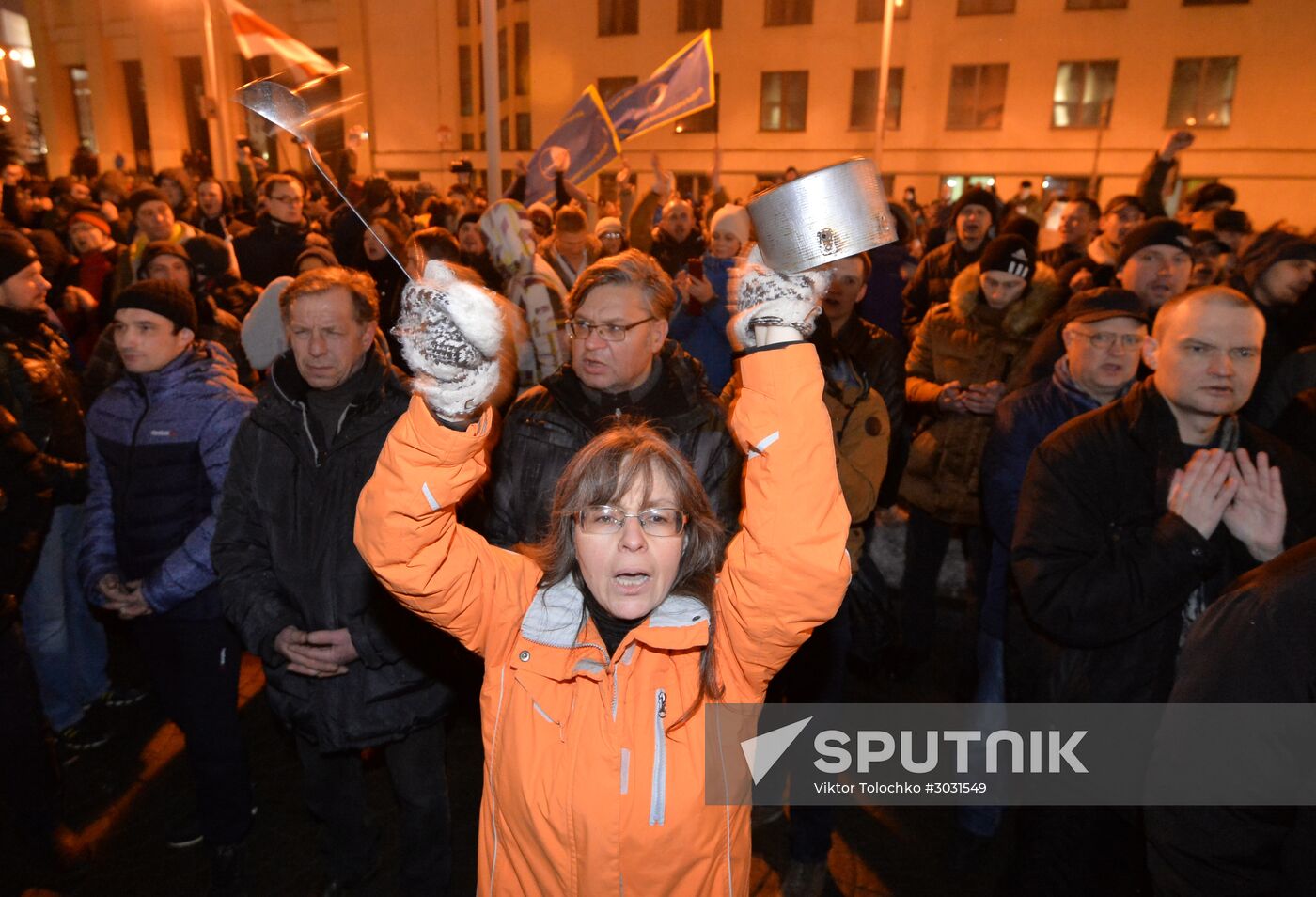 Rally against "decree on social parasites" in Minsk
