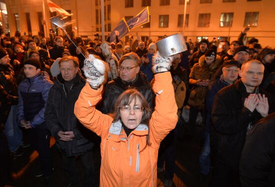Rally against "decree on social parasites" in Minsk