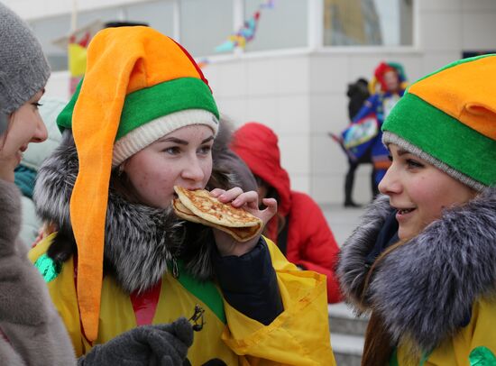 "Pancake & Cheese Fun" Shrovetide festiicties in Belgorod