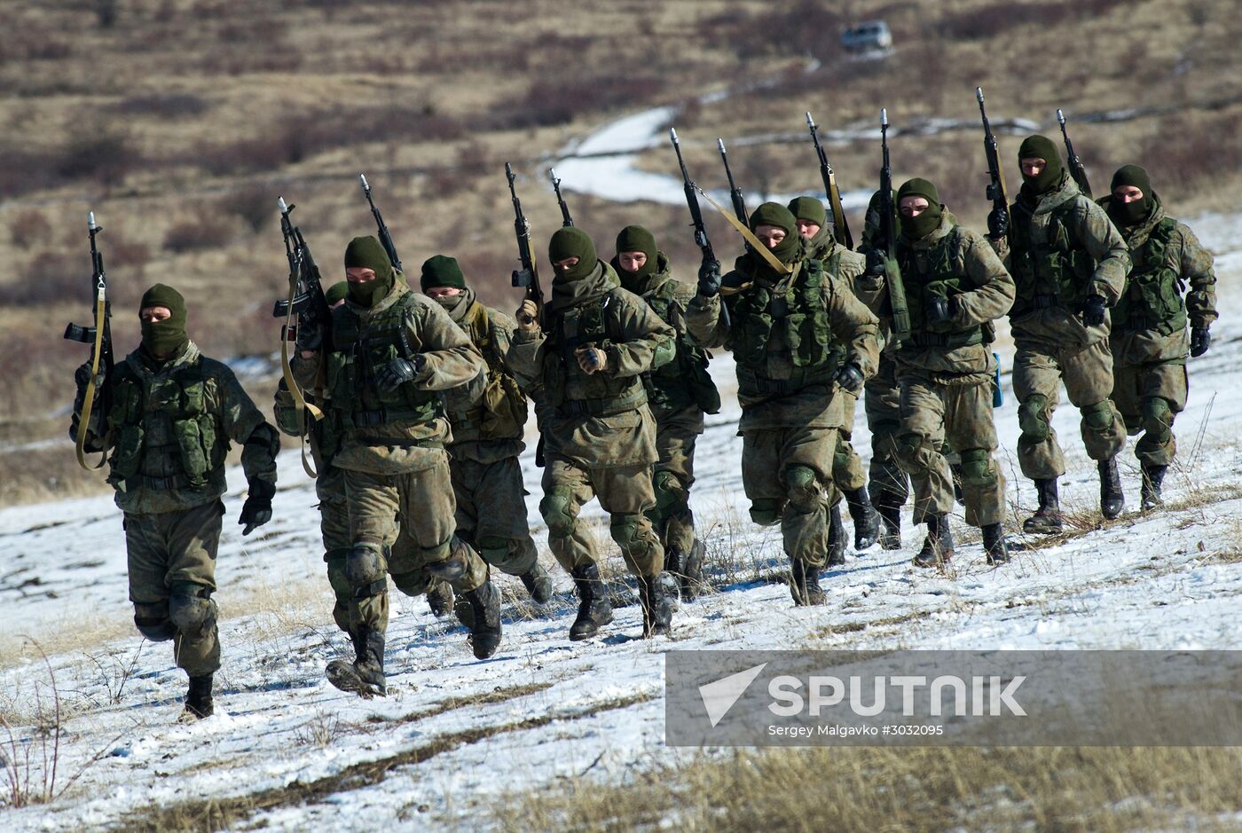 Exhibition performances by soldiers of Black Sea Fleet devoted to Defender of the Fatherland Day