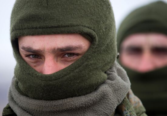 Exhibition performances by soldiers of Black Sea Fleet devoted to Defender of the Fatherland Day