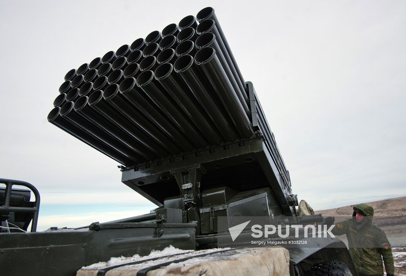 Exhibition performances by soldiers of Black Sea Fleet devoted to Defender of the Fatherland Day