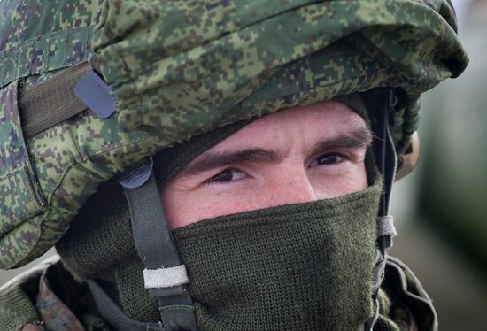 Exhibition performances by soldiers of Black Sea Fleet devoted to Defender of the Fatherland Day
