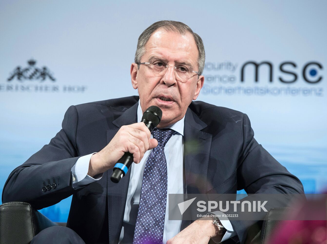 Russian Foreign Minister Sergei Lavrov at 53rd Munich Security Conference