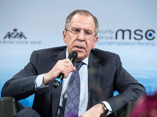 Russian Foreign Minister Sergei Lavrov at 53rd Munich Security Conference