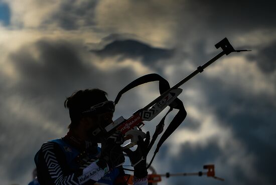 Biathlon World Championships. Men's relay