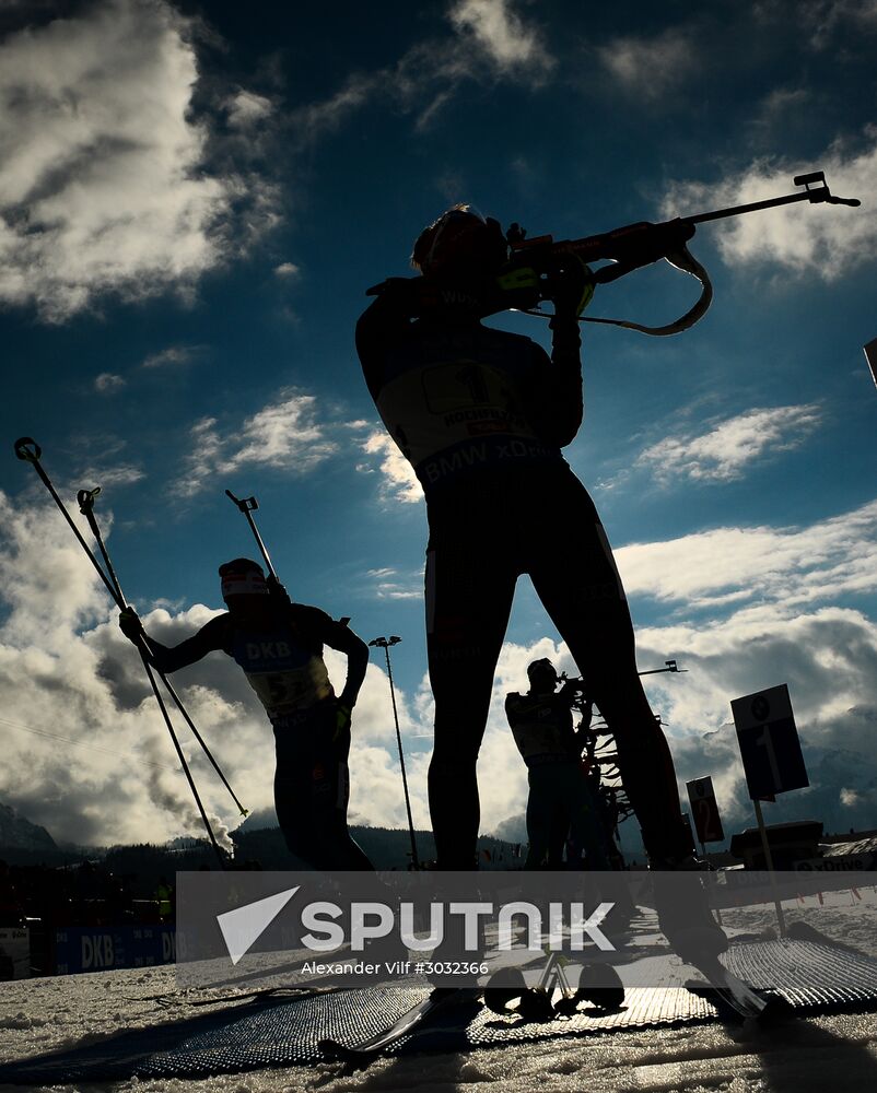 Biathlon World Championships. Men's relay