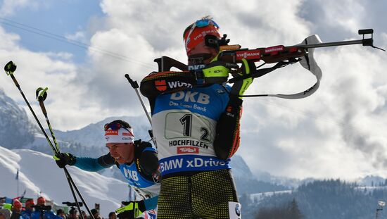 Biathlon World Championships. Men's relay
