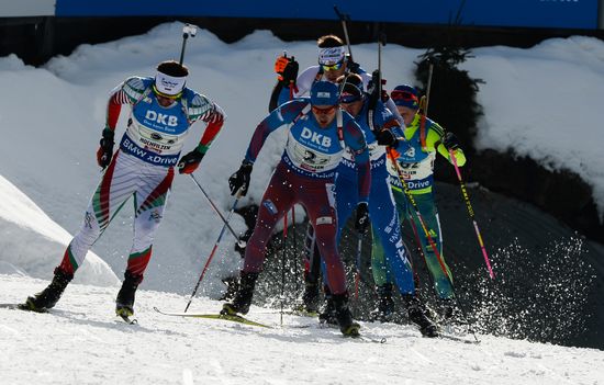Biathlon World Championships. Men's relay