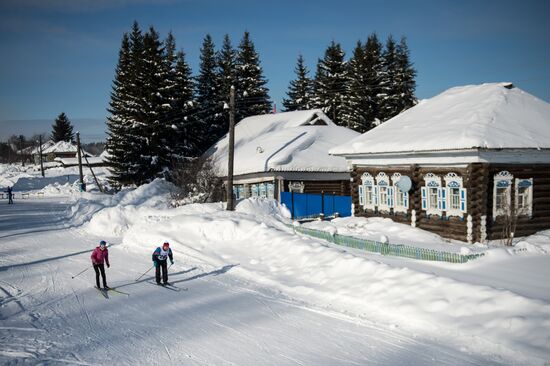 Rural sports tournament in Omsk Region
