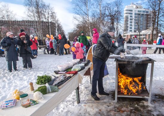 Hyperborea international winter festival in Karelia