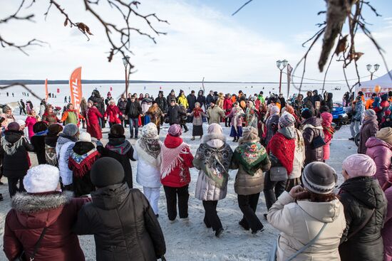 Hyperborea international winter festival in Karelia