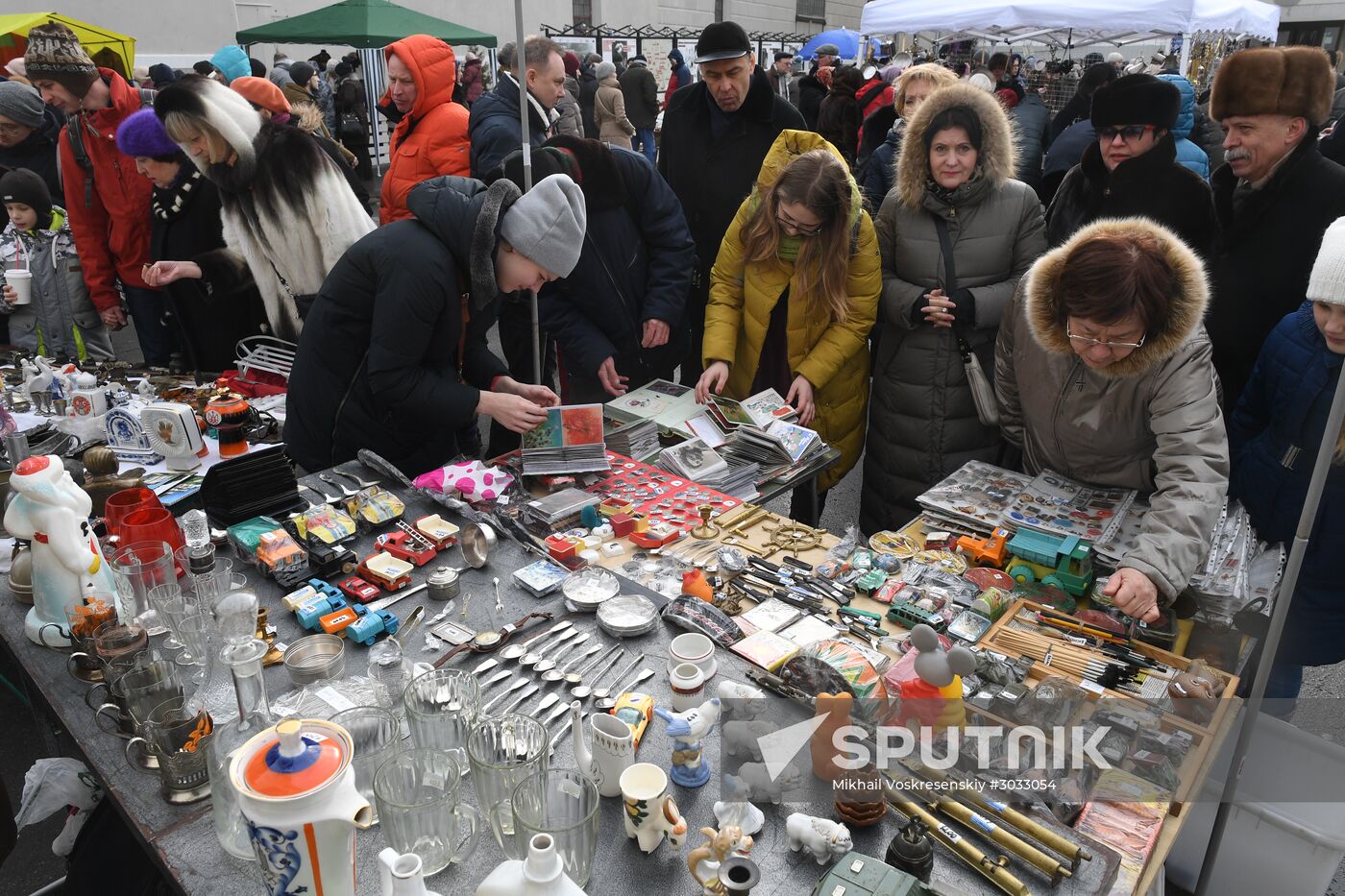 Flea market in Museum of Moscow