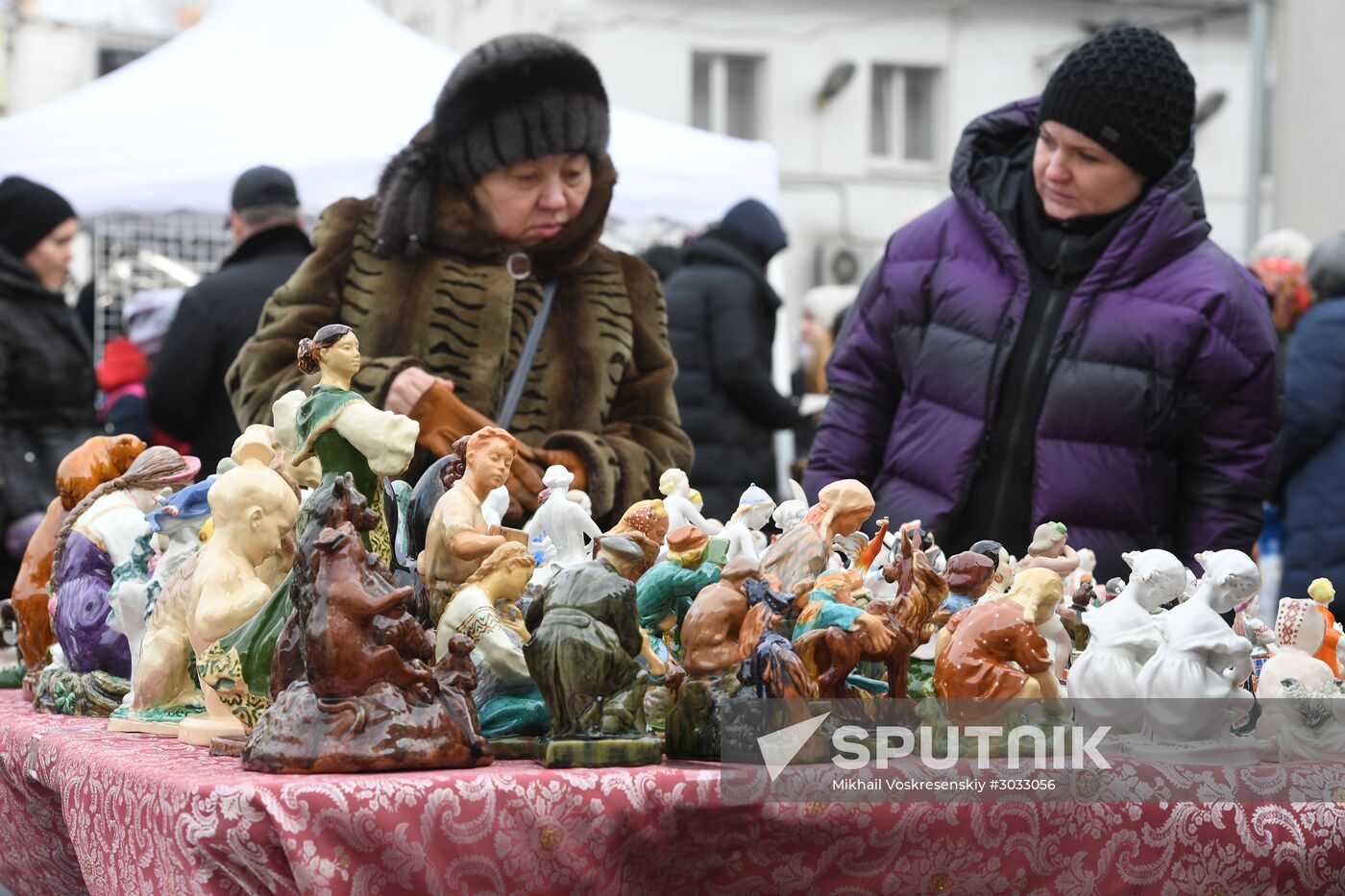 Flea market in Museum of Moscow