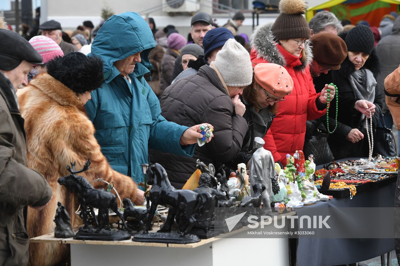 Flea market in Museum of Moscow