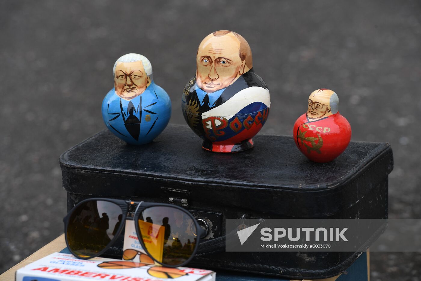 Flea market in Museum of Moscow