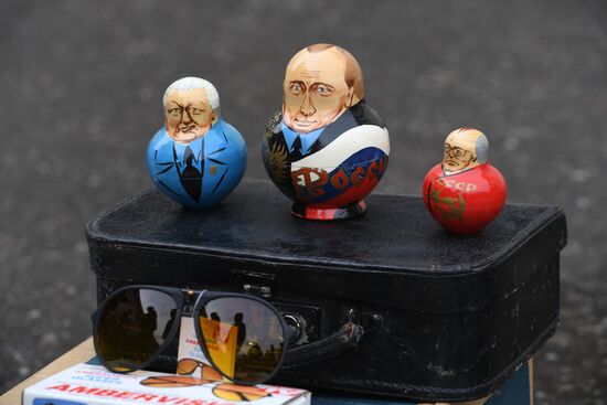 Flea market in Museum of Moscow