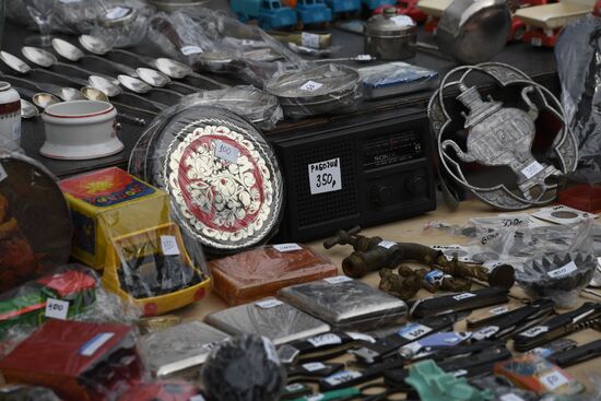 Flea market in Museum of Moscow