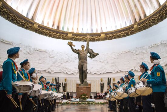 Children's Brass Band Festival marking Defender of the Fatherland Day